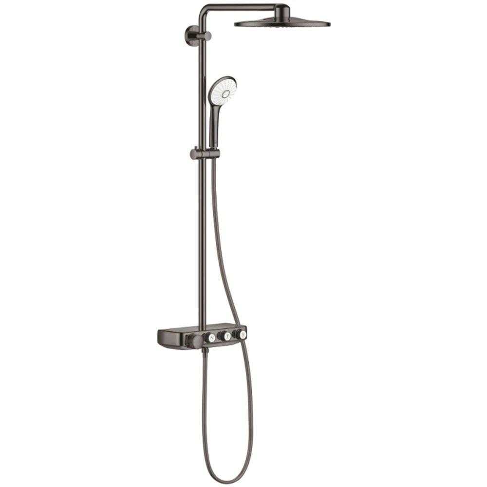 Grohe Euphoria SmartControl System Duvara Monte Termostatik Nikel Bataryalı Duş Sistemi - 26507A00