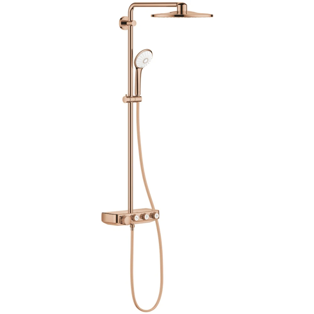 Grohe Euphoria SmartControl System Duvara Monte Termostatik Rose Gold Bataryalı Duş Sistemi - 26507DA0