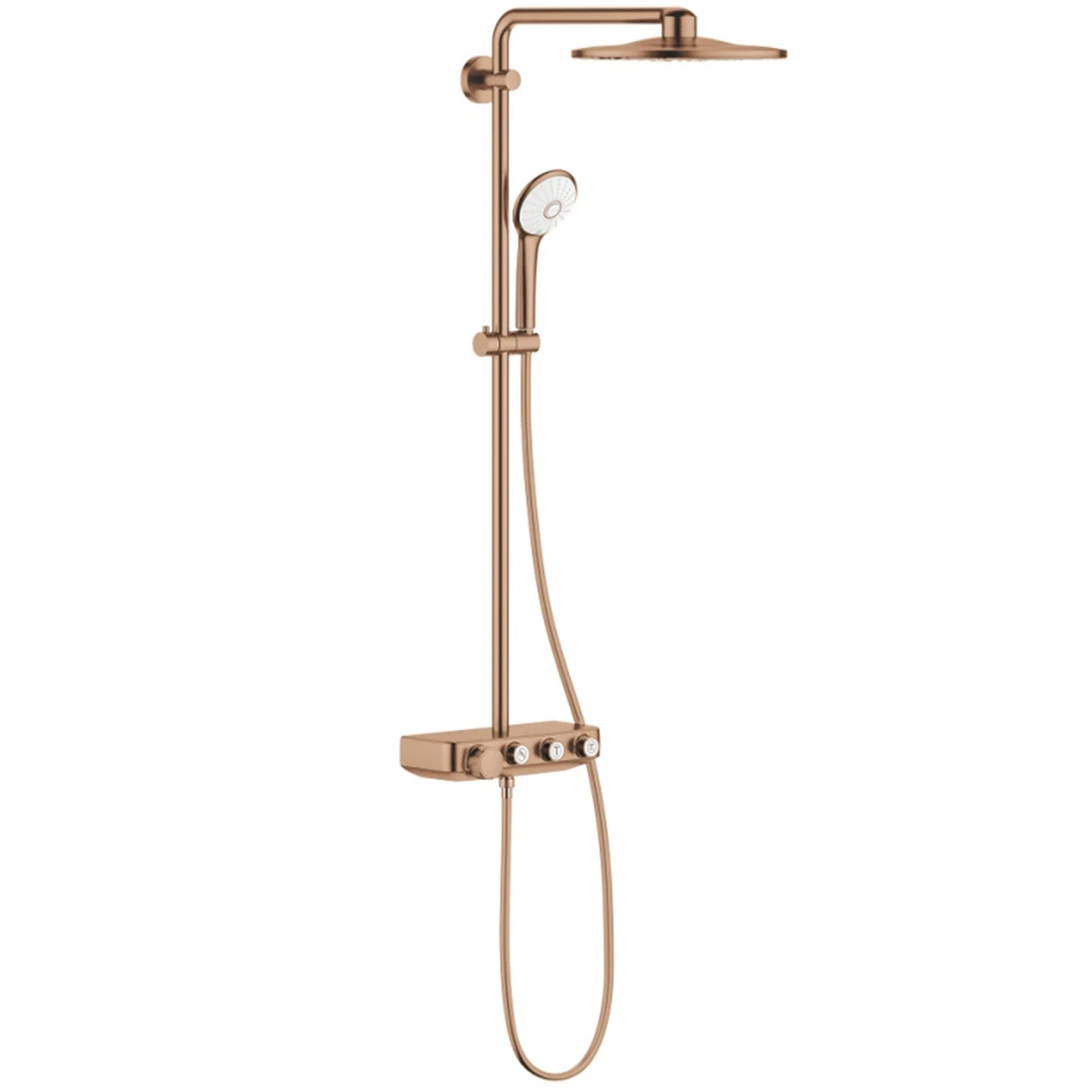 Grohe Euphoria SmartControl System Duvara Monte Termostatik Rose Gold Bataryalı Duş Sistemi - 26507DL0