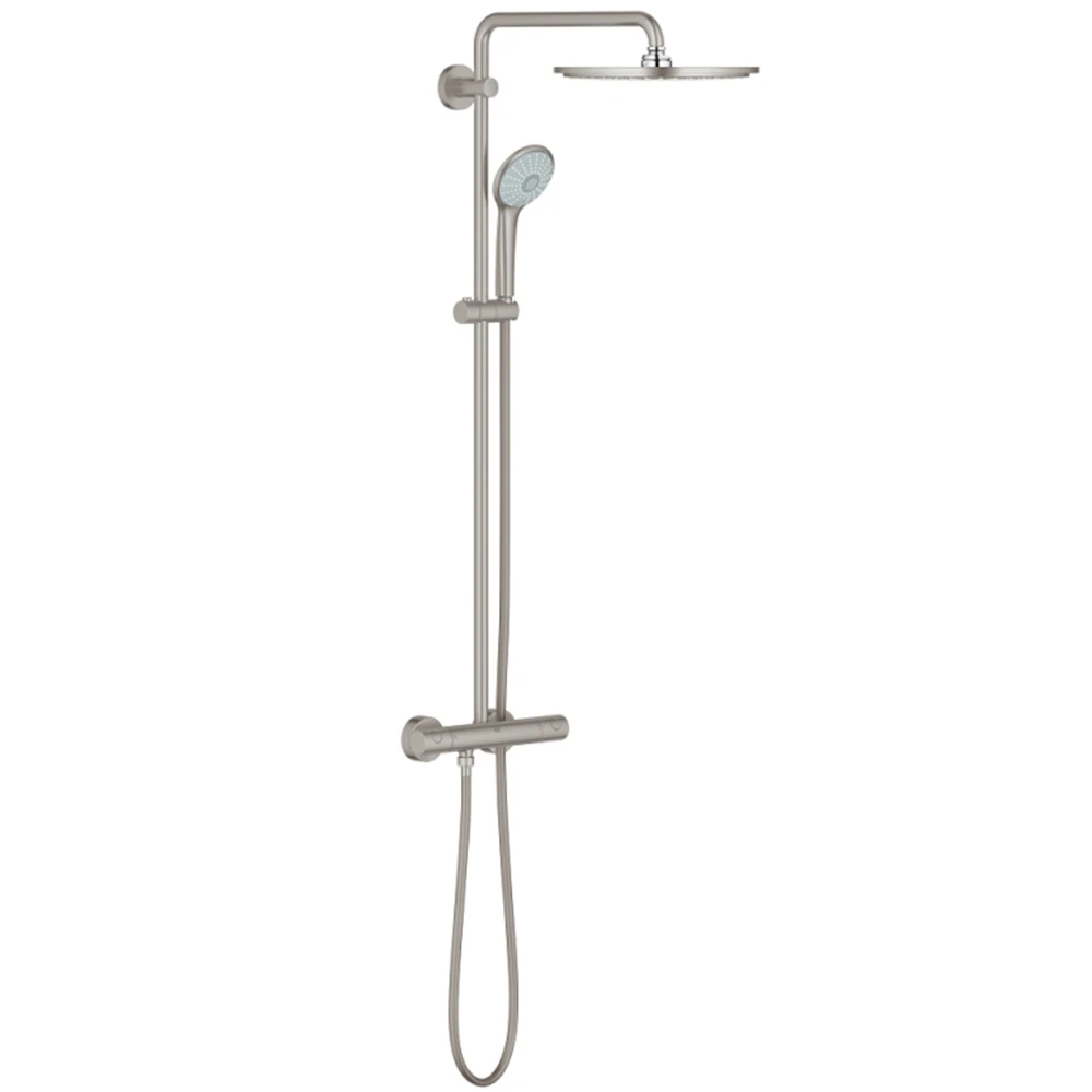 Grohe Euphoria System Duvara Monte Termostatik Bataryalı Duş Sistemi - 26075DC0