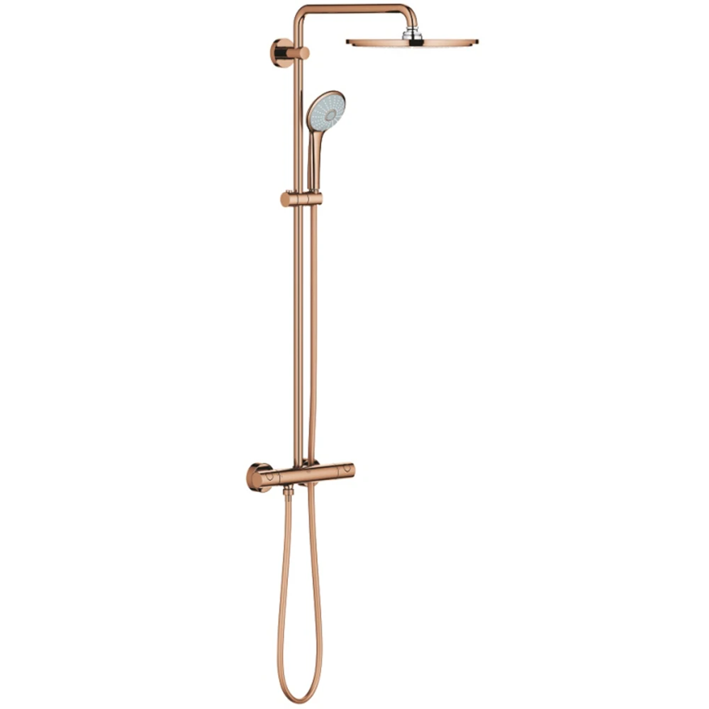 Grohe Euphoria System Duvara Monte Termostatik Rose Gold Bataryalı Duş Sistemi - 26075DA0