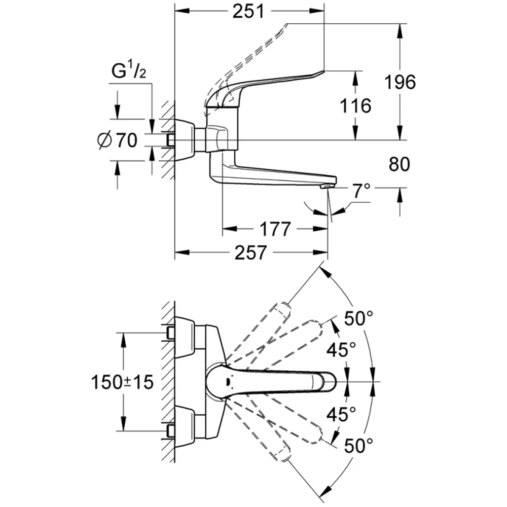 Grohe Euroeco Special Tek Kumandalı Lavabo Bataryası - 32773000 2