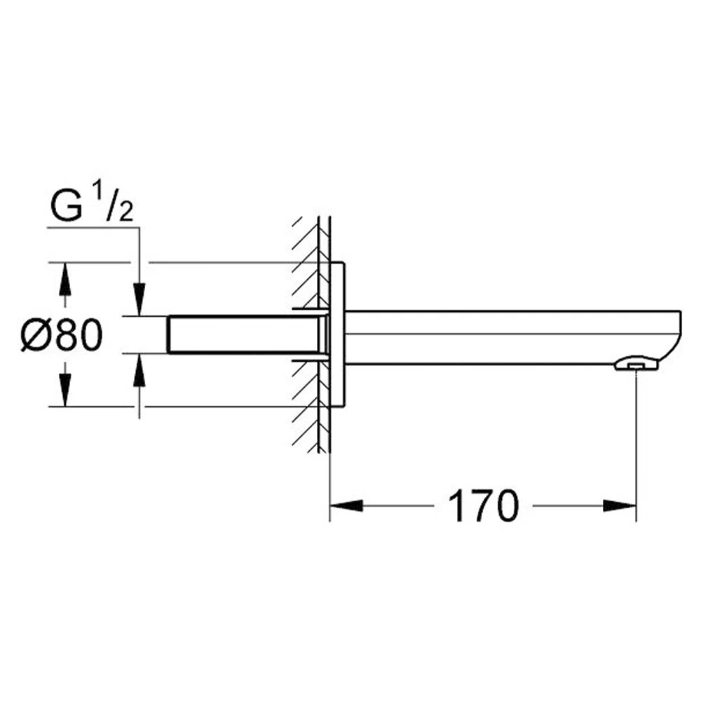 Grohe Eurosmart Cosmopolitan Çıkış Ucu - 13261000 2