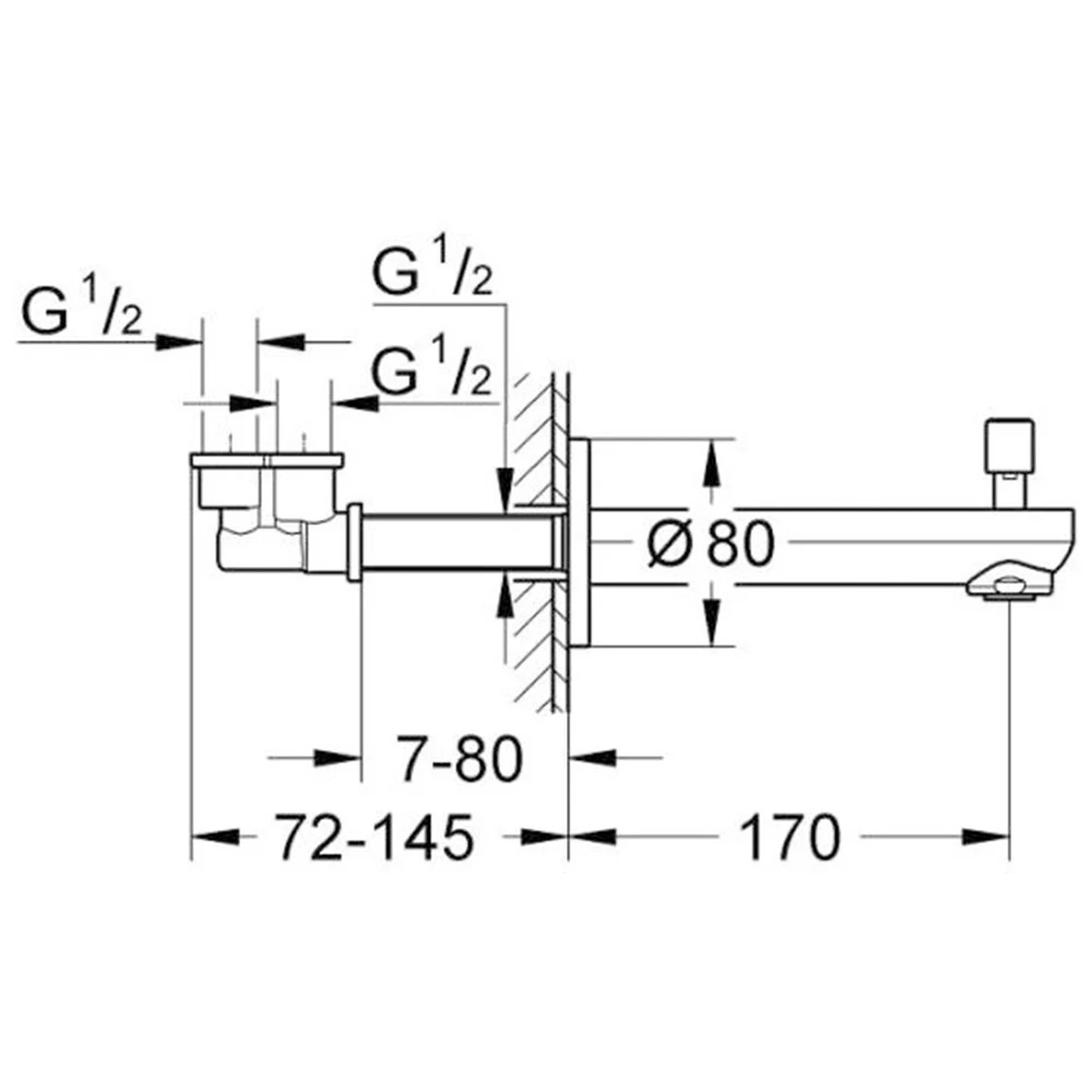 Grohe Eurosmart Cosmopolitan Çıkış Ucu - 13262000 2