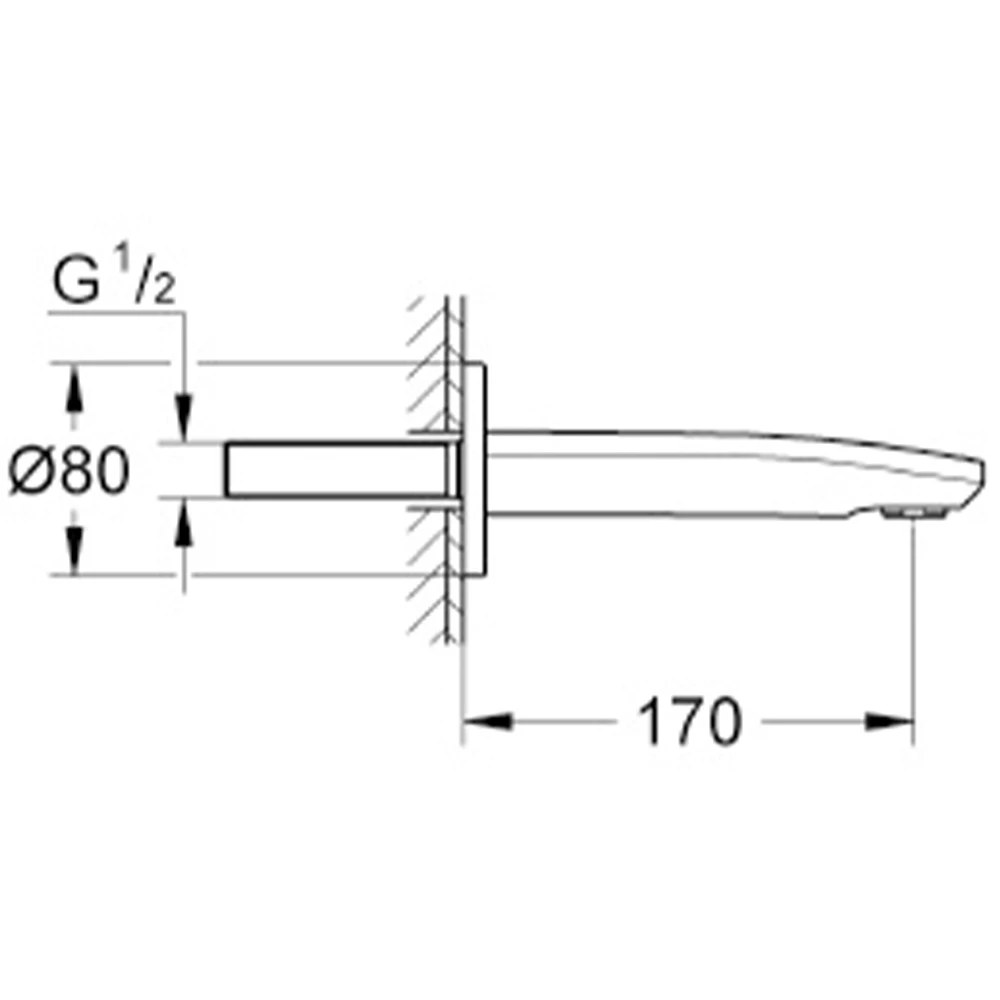 Grohe Eurostyle Cosmopolitan Çıkış Ucu - 13276002 2