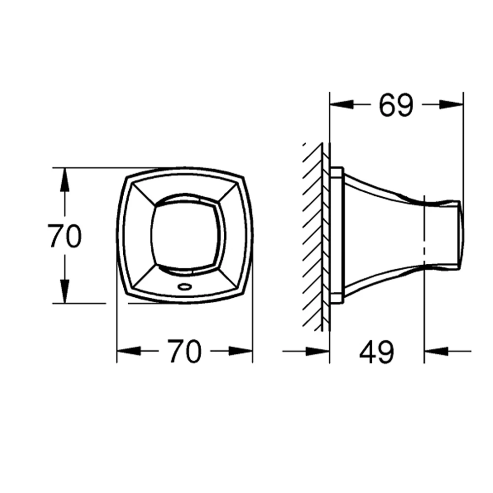 Grohe Grandera Altın-Krom El Duşu Askısı - 26896IG0 2