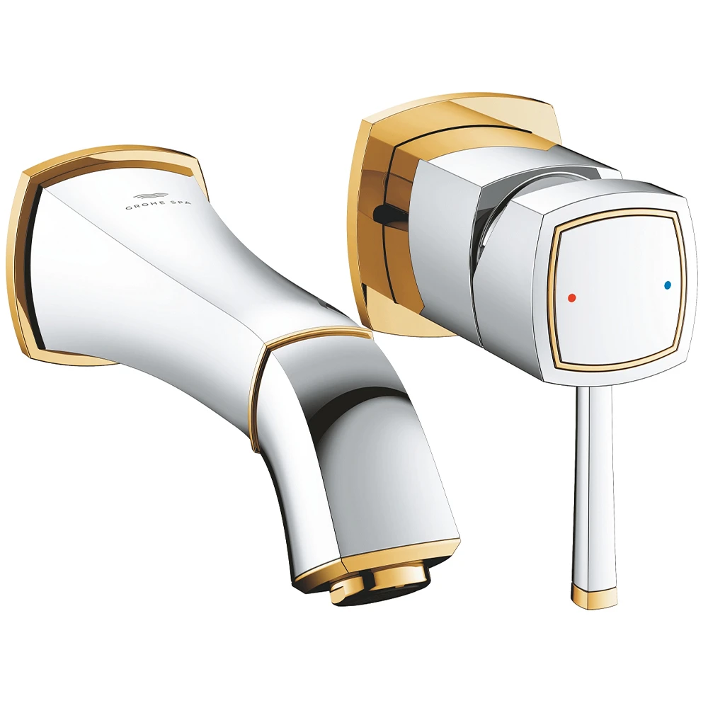Grohe Grandera İki Delikli Beyaz-Bronz Lavabo Bataryası - 29416IG0