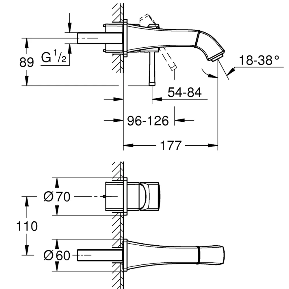 Grohe Grandera İki Delikli Lavabo Bataryası - 29416000 2