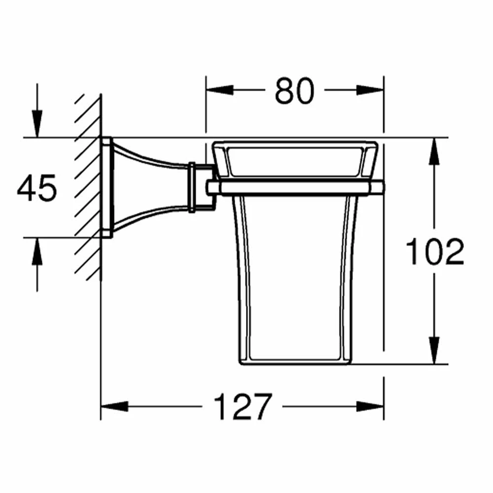 Grohe Grandera Seramik Fırçalık ve Tutacağı - 40909000 2