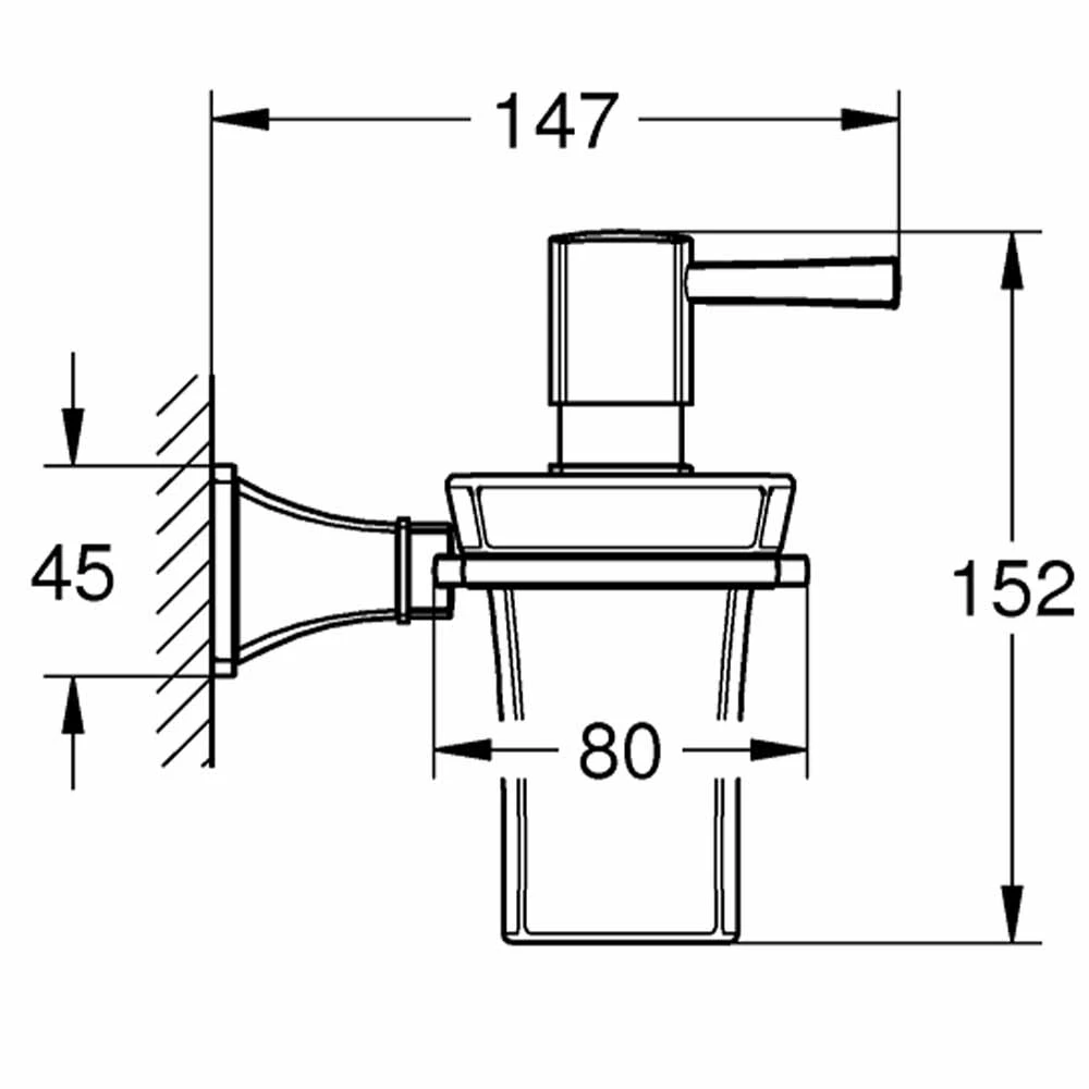 Grohe Grandera Seramik Sıvı Sabunluk ve Tutacağı - 40910000 2