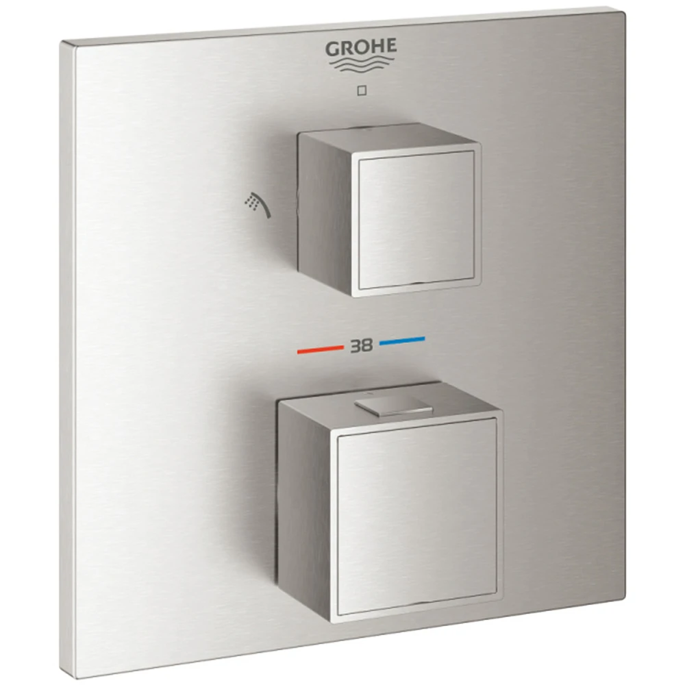 Grohe Grohtherm Cube Termostatik Banyo-Duş Bataryası- 24154DC0