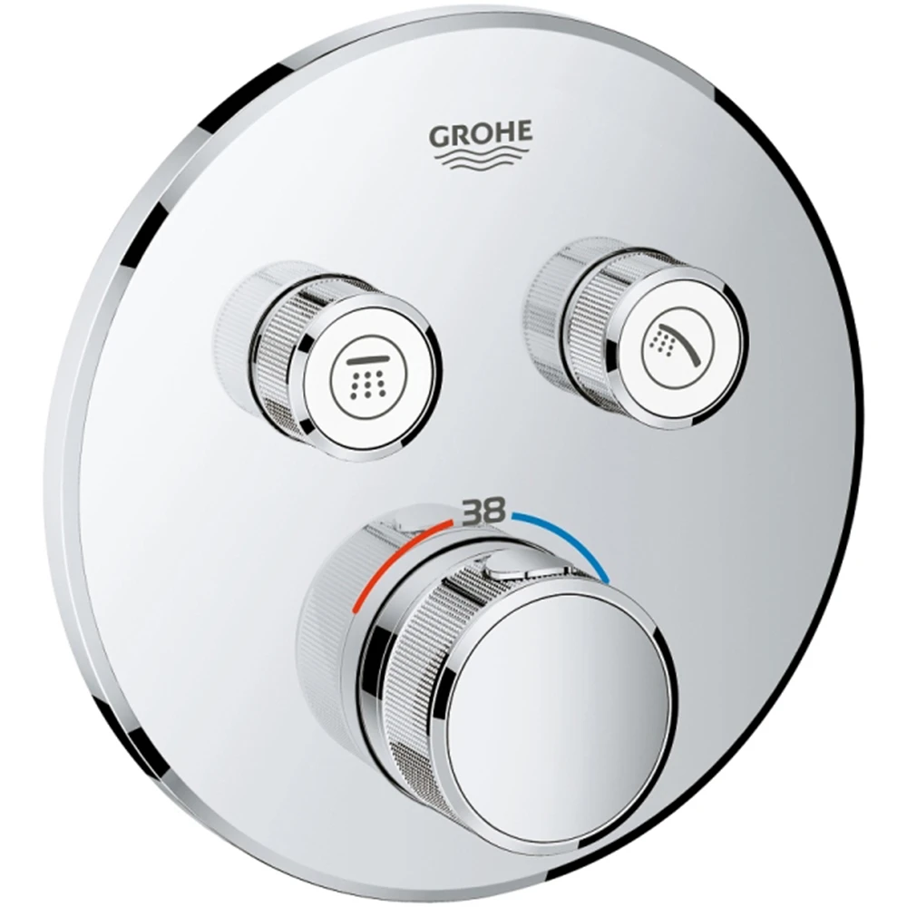 Grohe Grohtherm SmartControl Çift Valfli Akış Kontrollü Ankastre Termostatik Duş Bataryası - 29119000