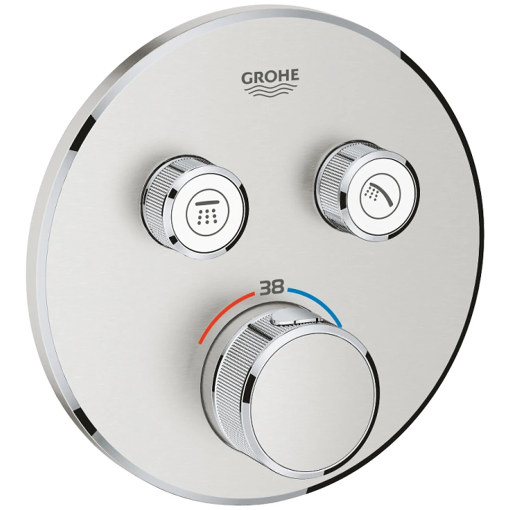 Grohe Grohtherm SmartControl Çift Valfli Akış Kontrollü Ankastre Termostatik Duş Bataryası - 29119DC0