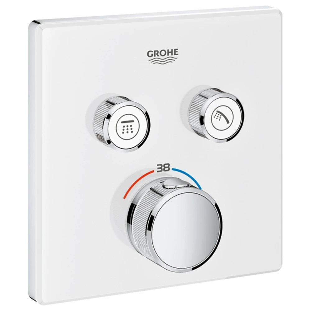 Grohe Grohtherm SmartControl Çift Valfli Akış Kontrollü Ankastre Termostatik Duş Bataryası - 29156LS0