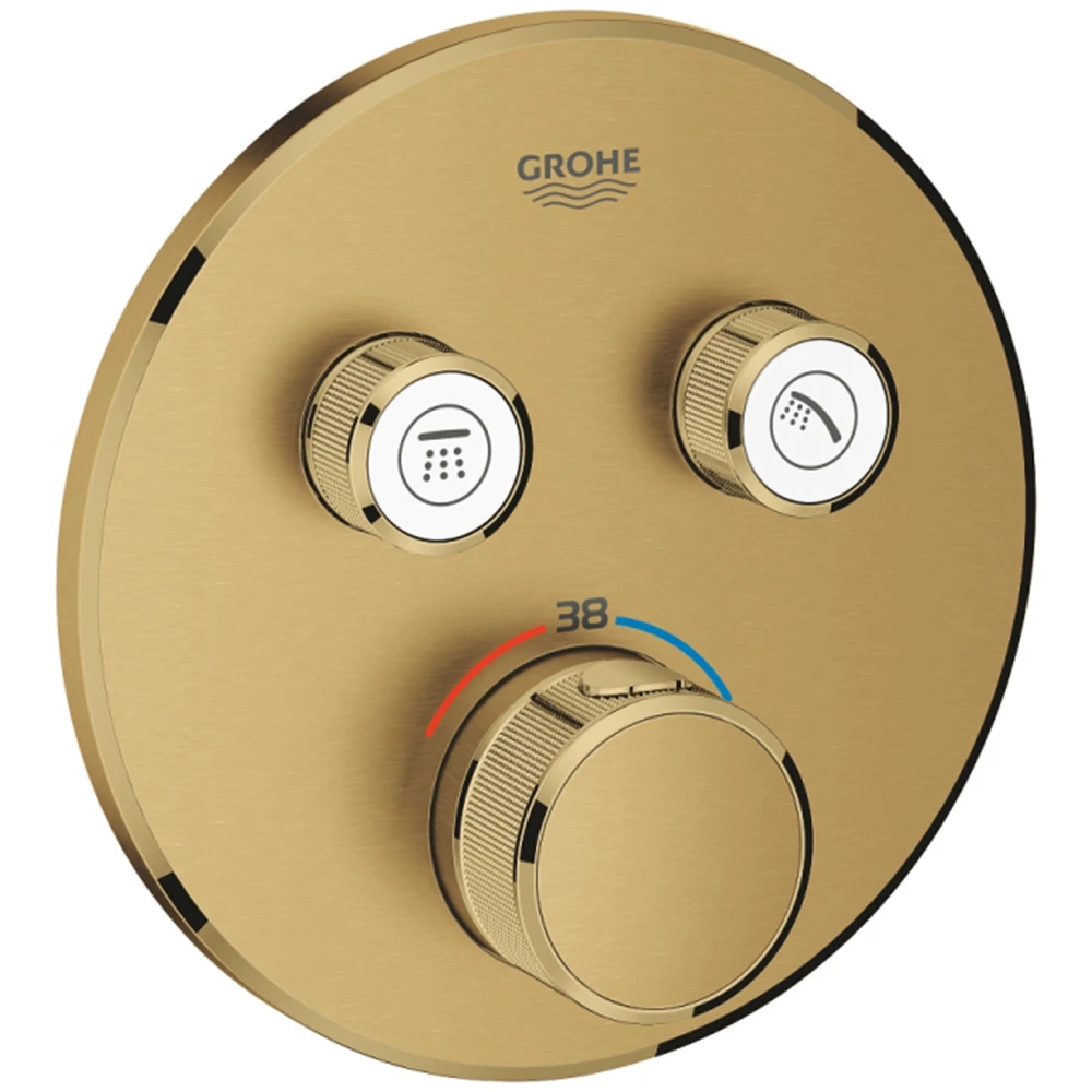 Grohe Grohtherm SmartControl Çift Valfli Akış Kontrollü Bronz Ankastre Termostatik Duş Bataryası - 29119GN0