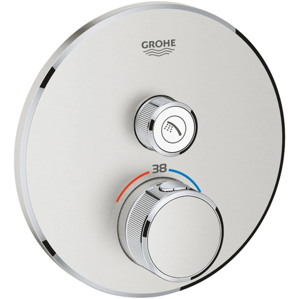 Grohe Grohtherm SmartControl Tek Valfli Akış Kontrollü Ankastre Termostatik Duş Bataryası - 29118DC0