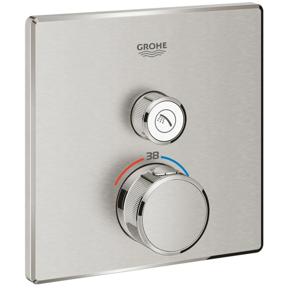 Grohe Grohtherm SmartControl Tek Valfli Akış Kontrollü Ankastre Termostatik Duş Bataryası - 29123DC0