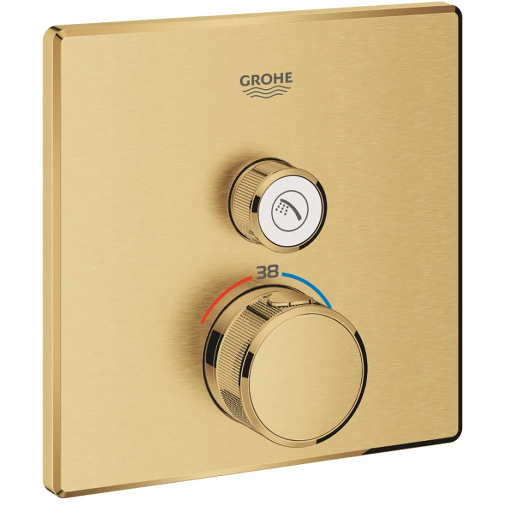 Grohe Grohtherm SmartControl Tek Valfli Akış Kontrollü Bronz Ankastre Termostatik Duş Bataryası - 29123GN0