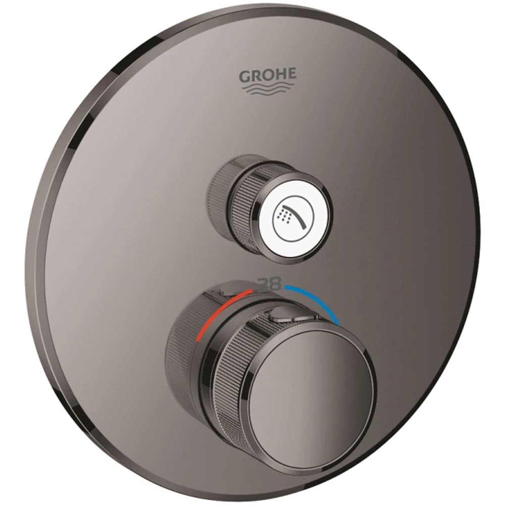 Grohe Grohtherm SmartControl Tek Valfli Akış Kontrollü Nikel Ankastre Termostatik Duş Bataryası - 29118A00