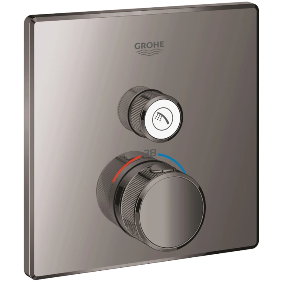 Grohe Grohtherm SmartControl Tek Valfli Akış Kontrollü Nikel Ankastre Termostatik Duş Bataryası - 29123A00