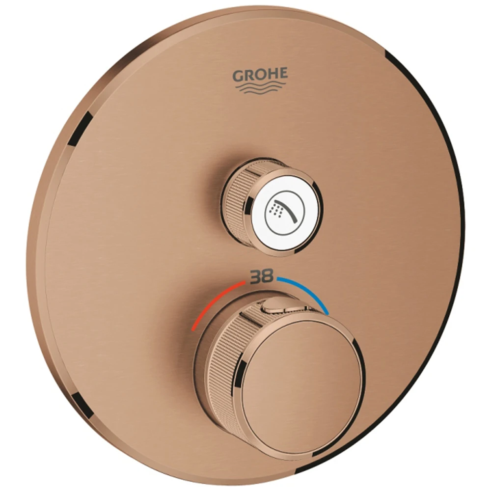 Grohe Grohtherm SmartControl Tek Valfli Akış Kontrollü Rose Gold Ankastre Termostatik Duş Bataryası - 29118DL0