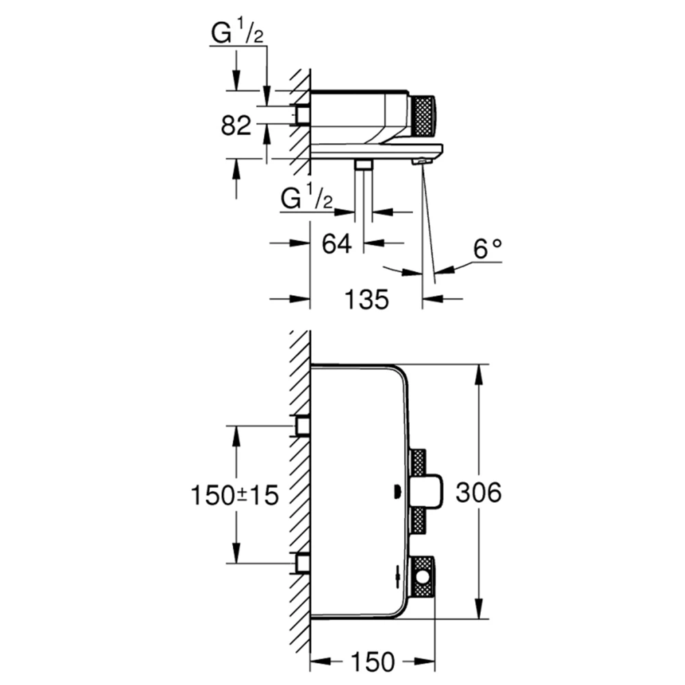 Grohe Grohtherm SmartControl Termostatik Banyo Bataryası - 34718000 2