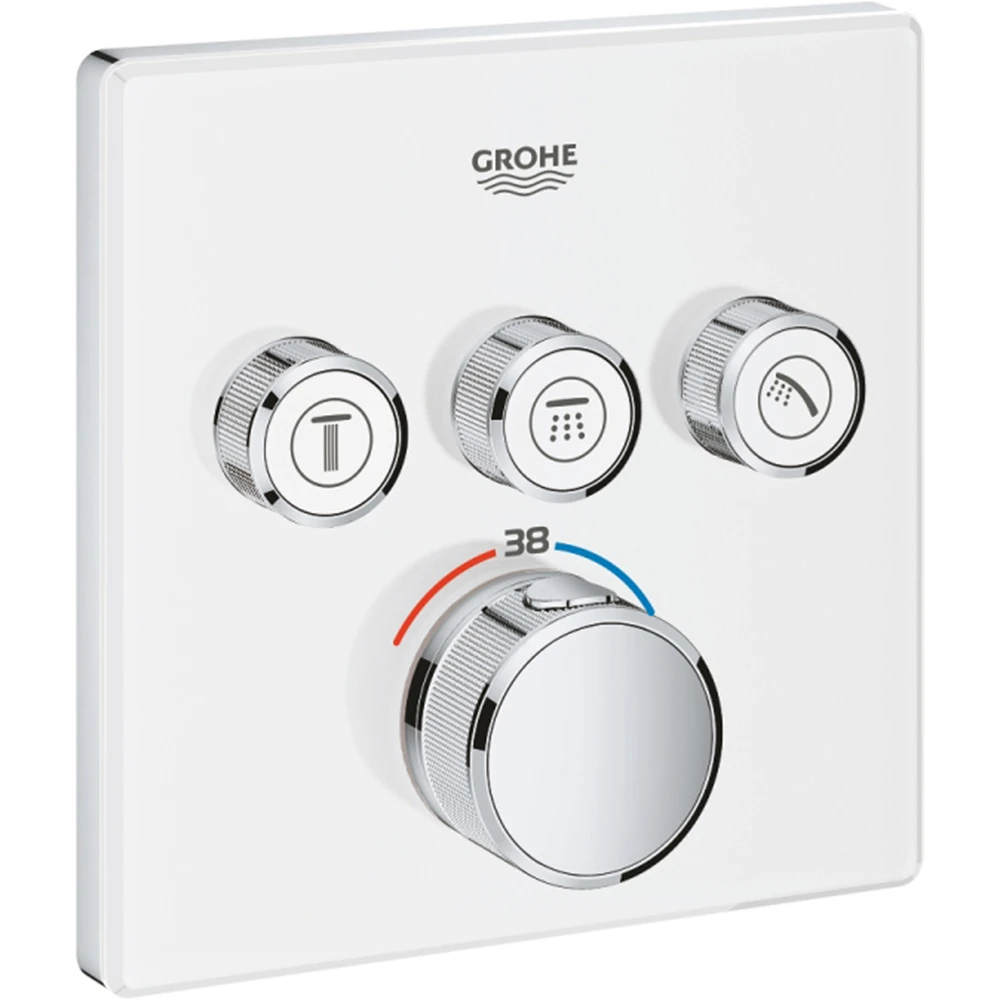 Grohe Grohtherm SmartControl Üç Valfli Akış Kontrollü Ankastre Termostatik Duş Bataryası - 29157LS0
