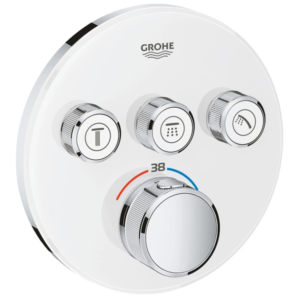 Grohe Grohtherm SmartControl Üç Valfli Akış Kontrollü Ankastre Termostatik Duş Bataryası - 29904LS0