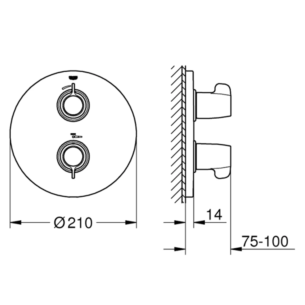 Grohe Grohtherm Special Termostatik Banyo-Duş Bataryası - 29095000 2