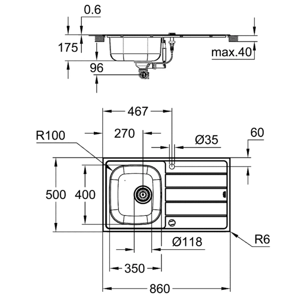 Grohe K200 Stainless Steel Eviye Ve Batarya Seti - 31562SD1 2