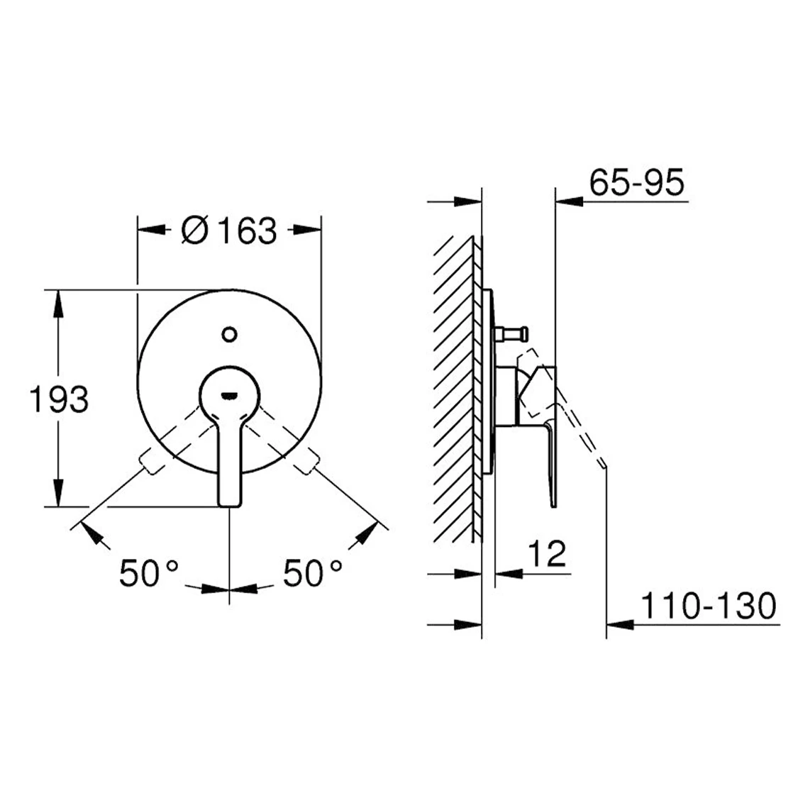 Grohe Lineare New Ankastre Banyo-Duş bataryası - 19297001 2