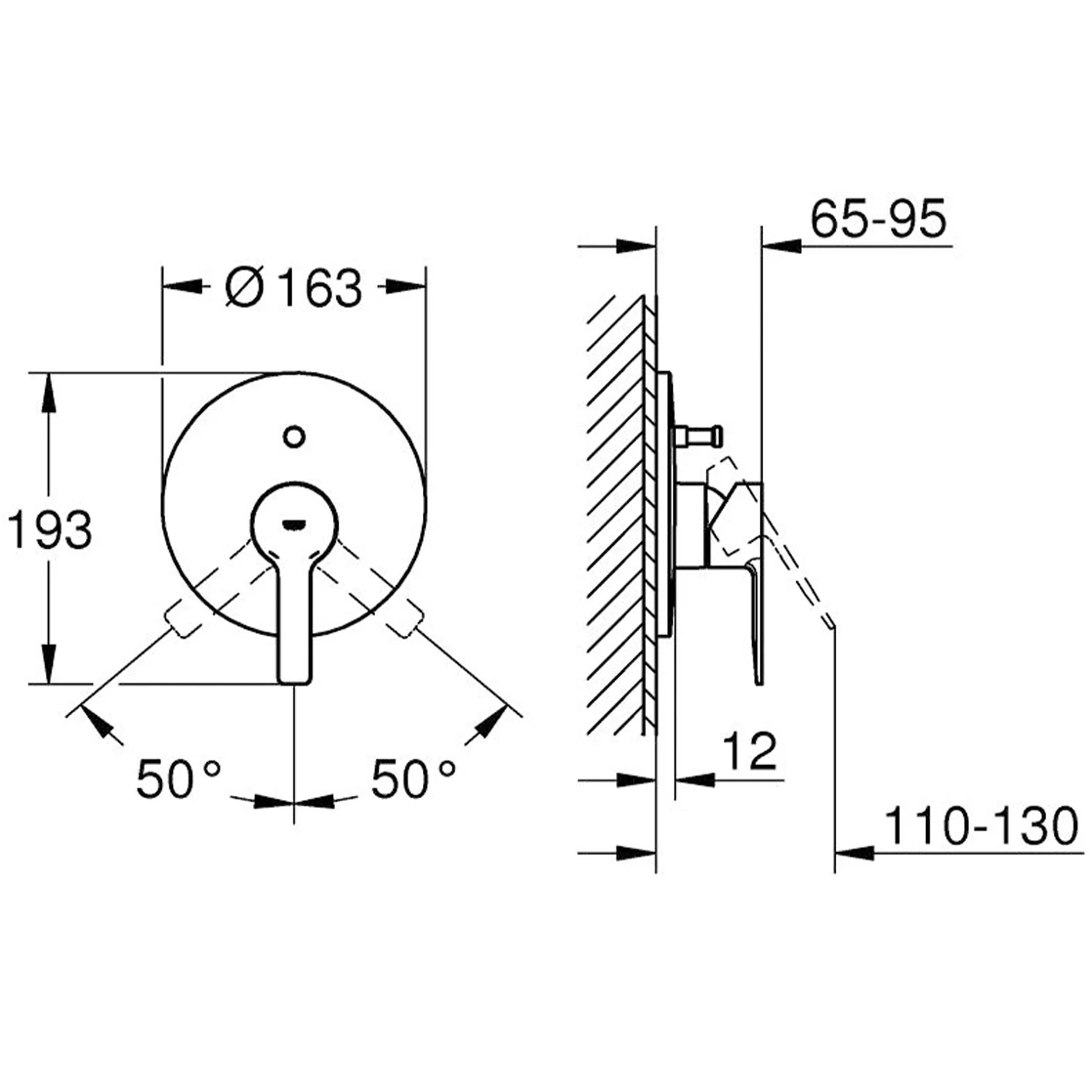 Grohe Lineare New Ankastre Banyo-Duş Bataryası - 19297DC1 2