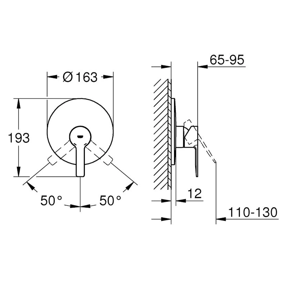 Grohe Lineare New Ankastre Duş Bataryası - 19296001 2