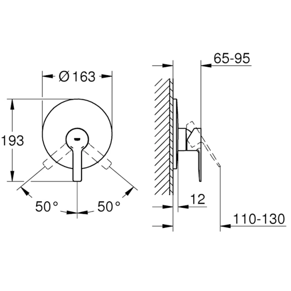Grohe Lineare New Ankastre Duş Bataryası - 19296DC1 2