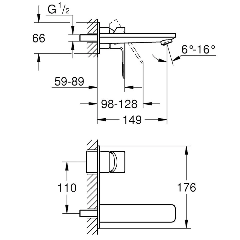Grohe Lineare New İki Delikli Lavabo Bataryası -19409001 2