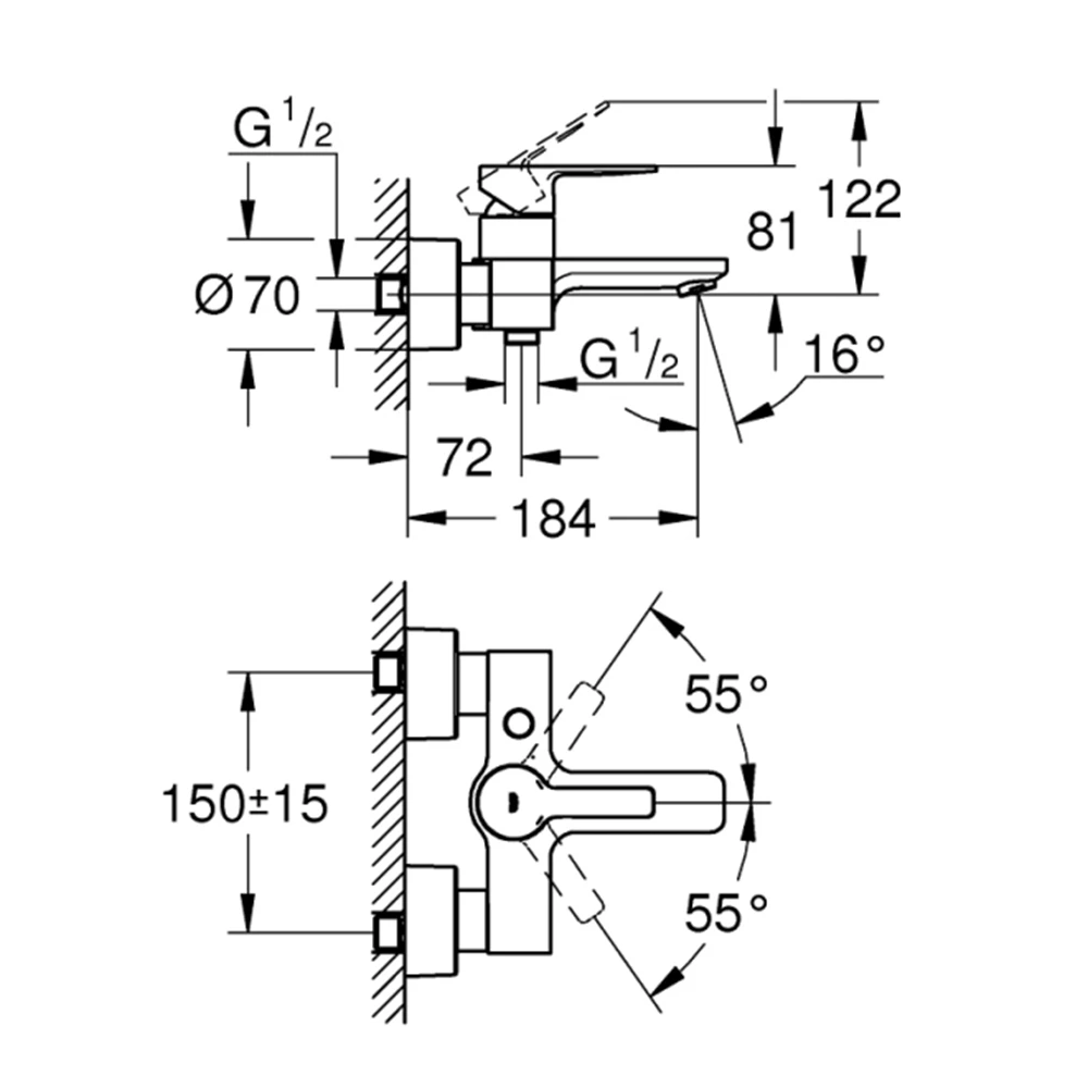 Grohe Lineare New Tek Kumandalı Banyo Bataryası - 33849001 2