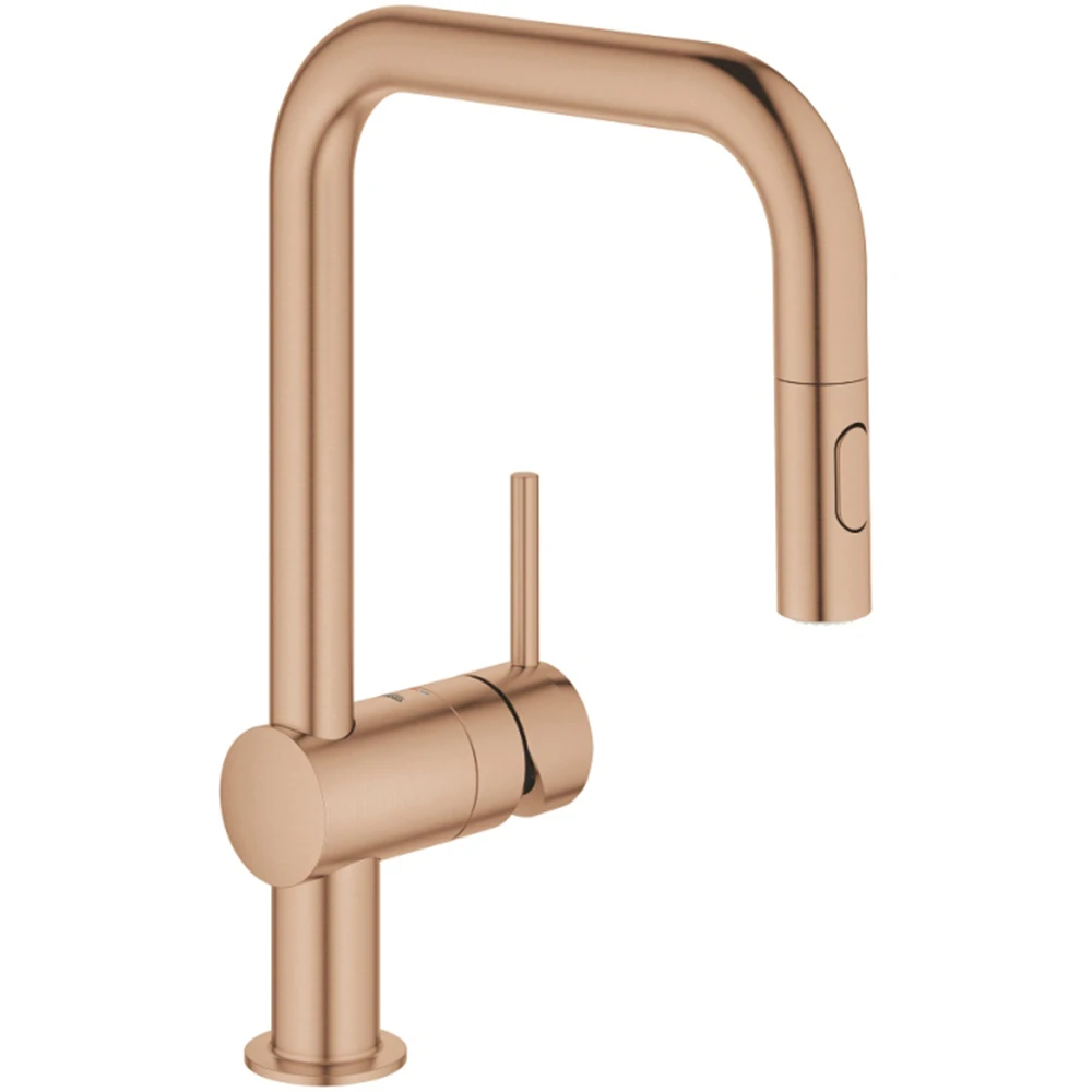 Grohe Minta Tek Kumandalı Rose Gold Eviye Bataryası - 32322DL2