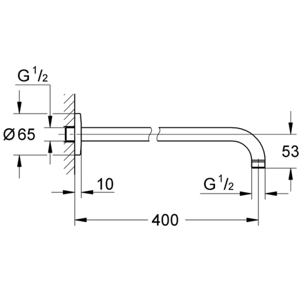 Grohe New Tempesta Classic Duş Başlığı Kolu - 27851000 2