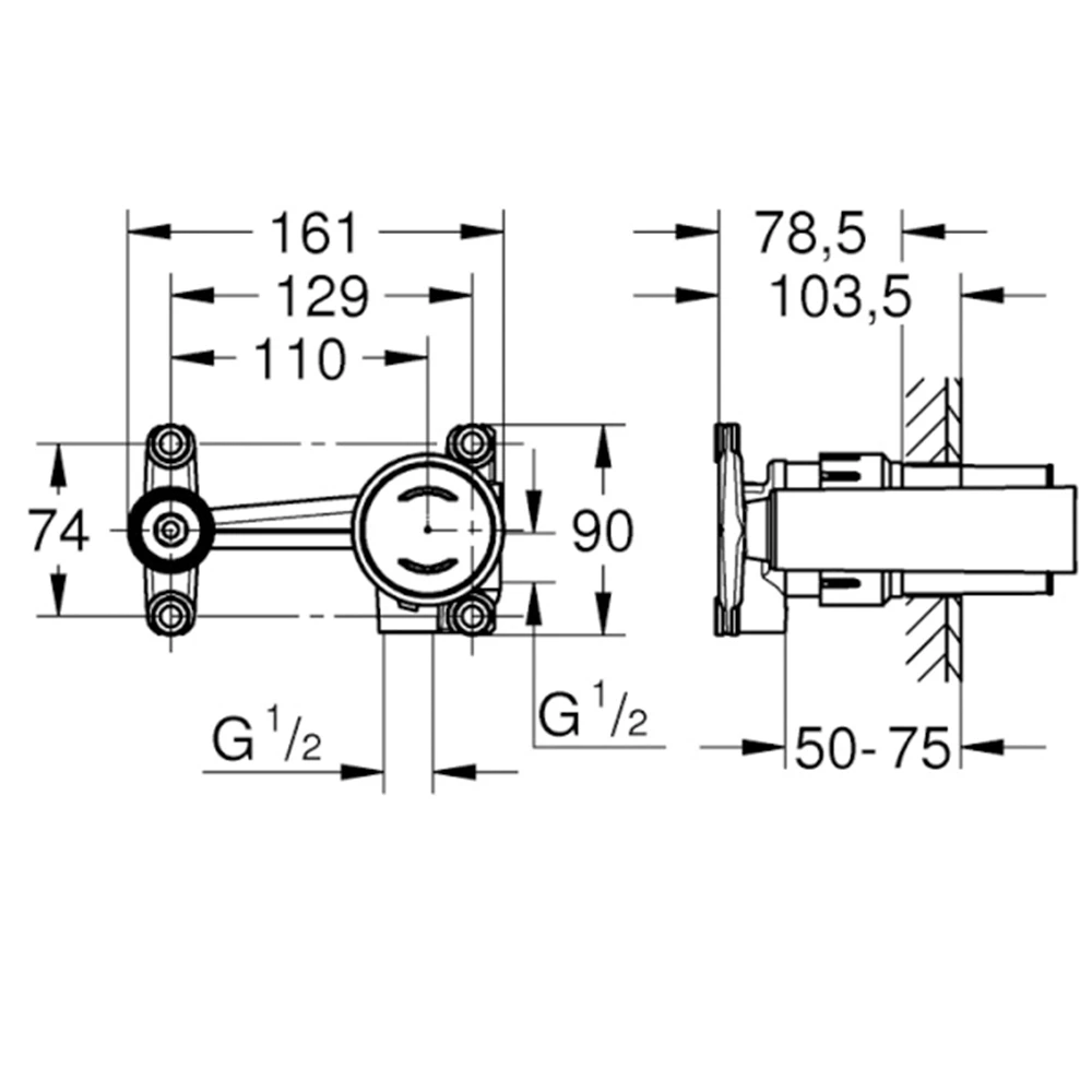 Grohe Non Rapido OHM Joystick Batarya 1-2 İç Gövde - 23429000 2