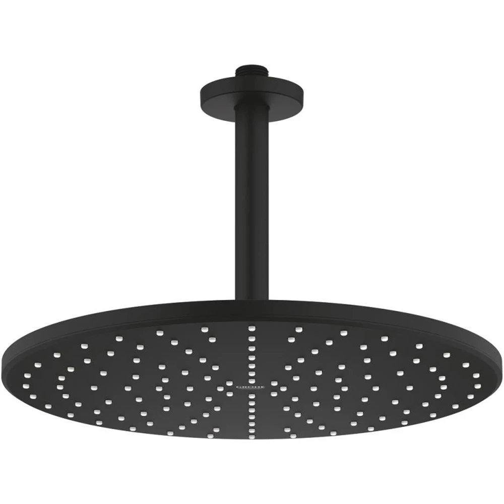 Grohe Rainshower Mono Mat Siyah Tepe Duşu Seti Tek Akışlı - 22122KF0