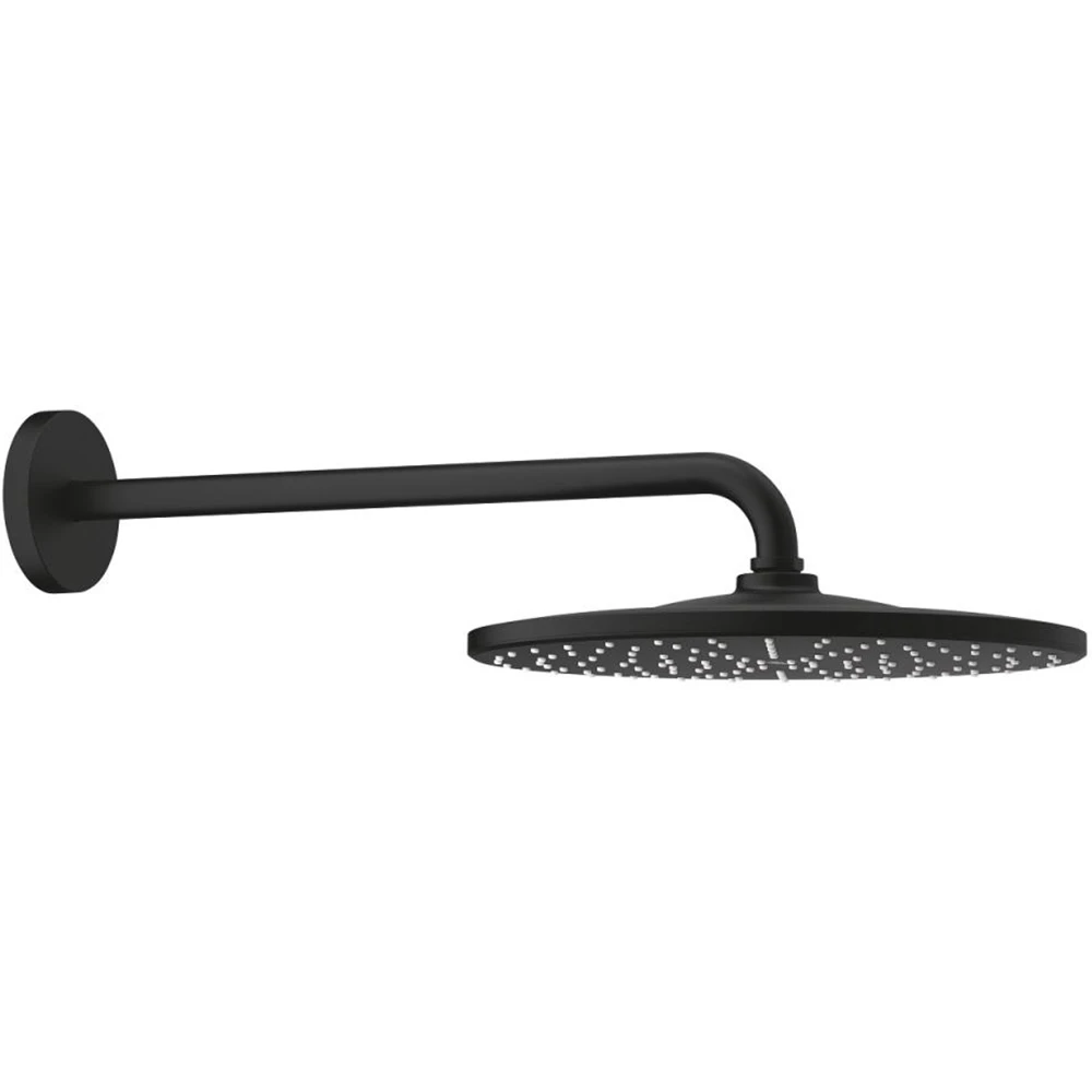 Grohe Rainshower Mono Mat Siyah Tepe Duşu Seti Tek akışlı - 22121KF0