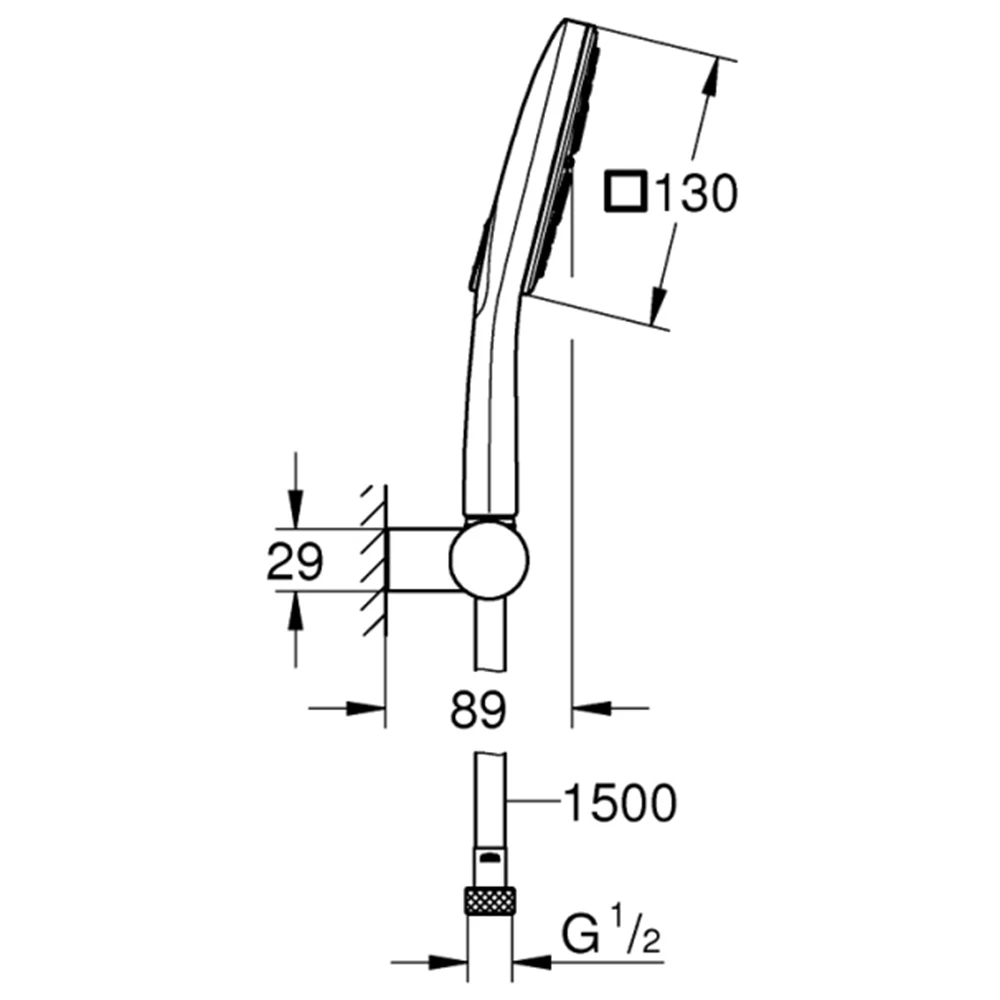 Grohe Rainshower SmartActive 3 Akışlı El Duş Seti - 26590000 2