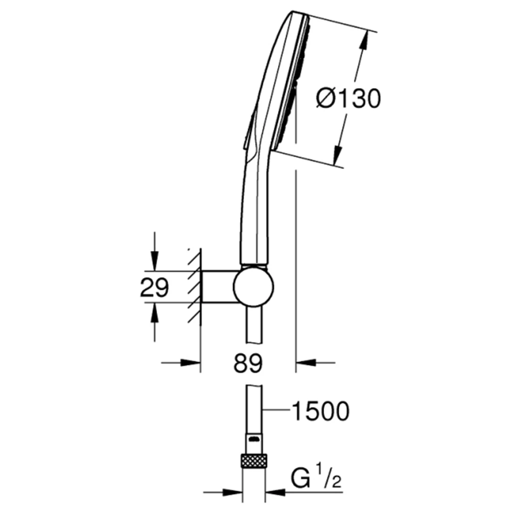 Grohe Rainshower SmartActive 3 Akışlı Altın El Duşu - 26582GN0 2