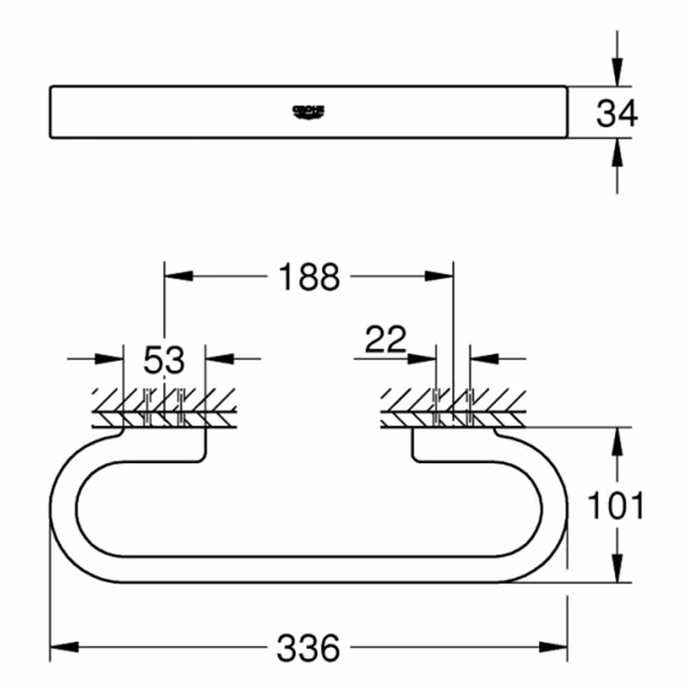 Grohe Selection Altın Banyo Tutamağı - 41064GN0 2