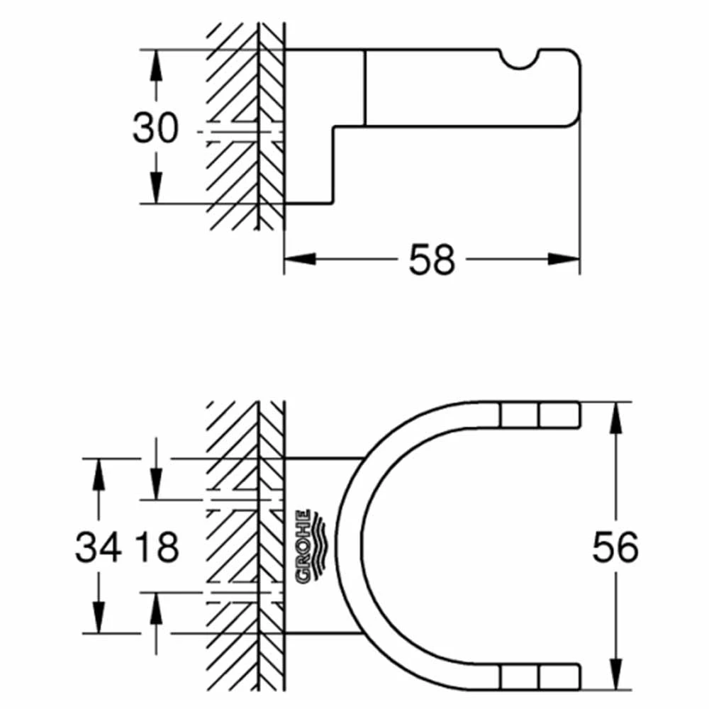 Grohe Selection Çift Havlu Askısı - 41049000 2