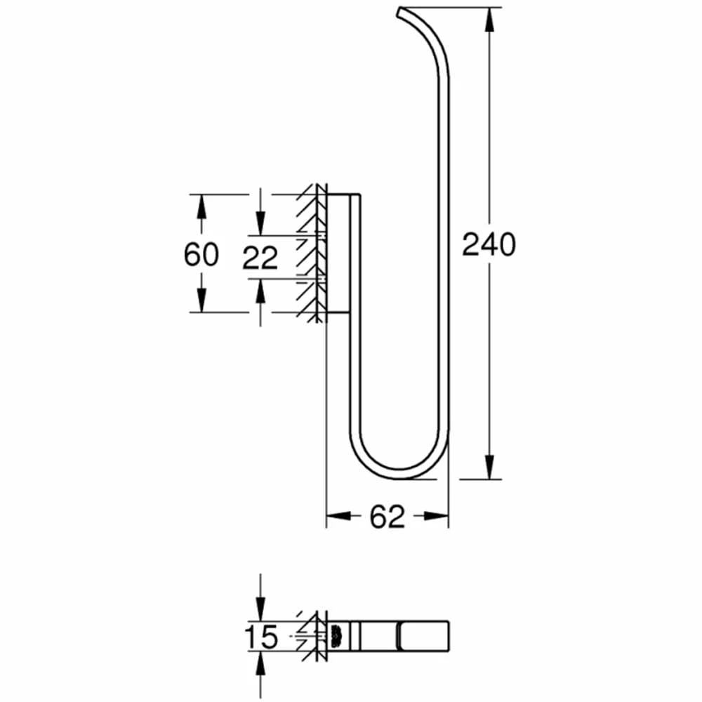 Grohe Selection Çift Rulo İçin Rose Yedek Tuvalet Kağıdı Tutacağı - 41067DL0 2