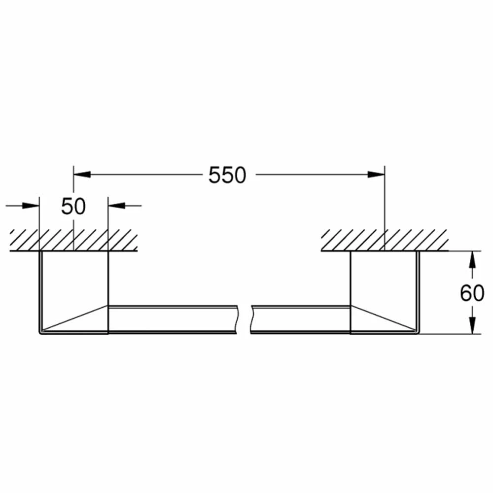 Grohe Selection Cube Tutamak-Havluluk - 40807000 2