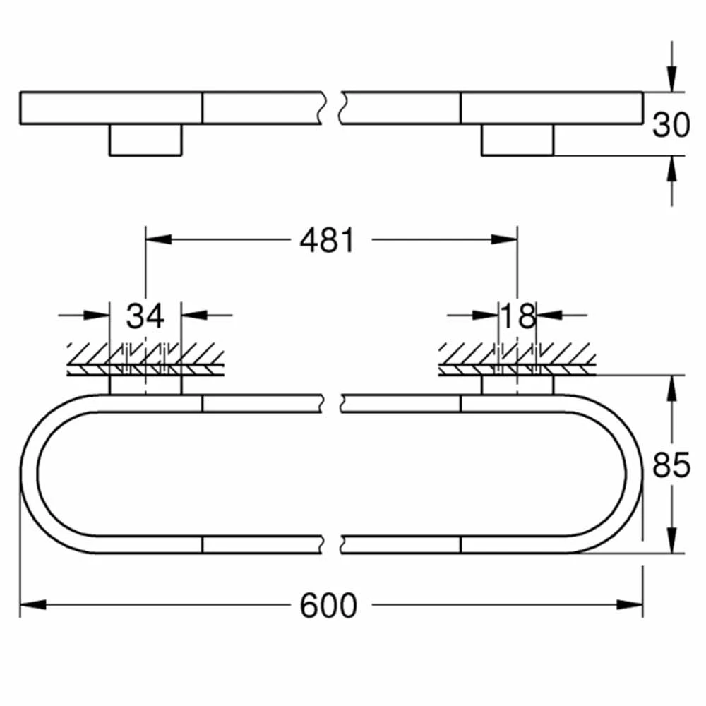 Grohe Selection Altın Havluluk - 41056GL0 2