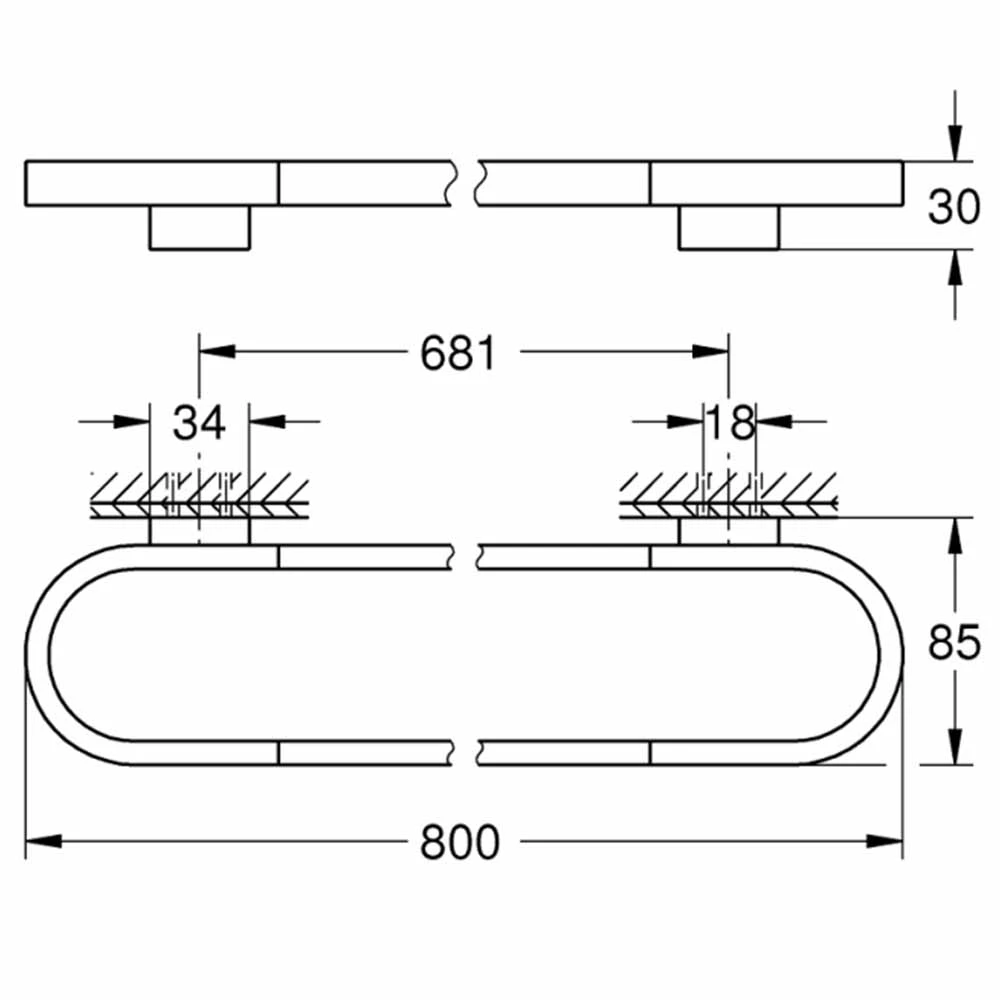 Grohe Selection Rose Havluluk - 41058DA0 2