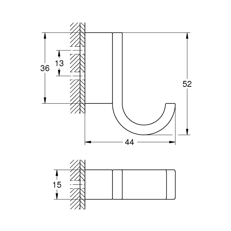 Grohe Selection Tekli Havlu Askısı - 41039000 2